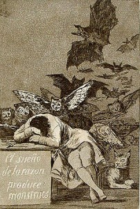 Francisko Goya, gdy rozum śpi budzą się potwory