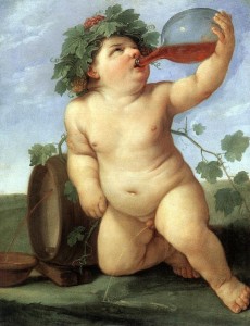 Guido Reni - Drinking Bacchus